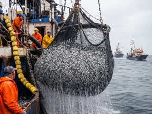 Niño costero en la pesca